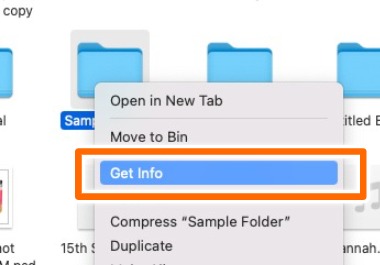 Select Get Info